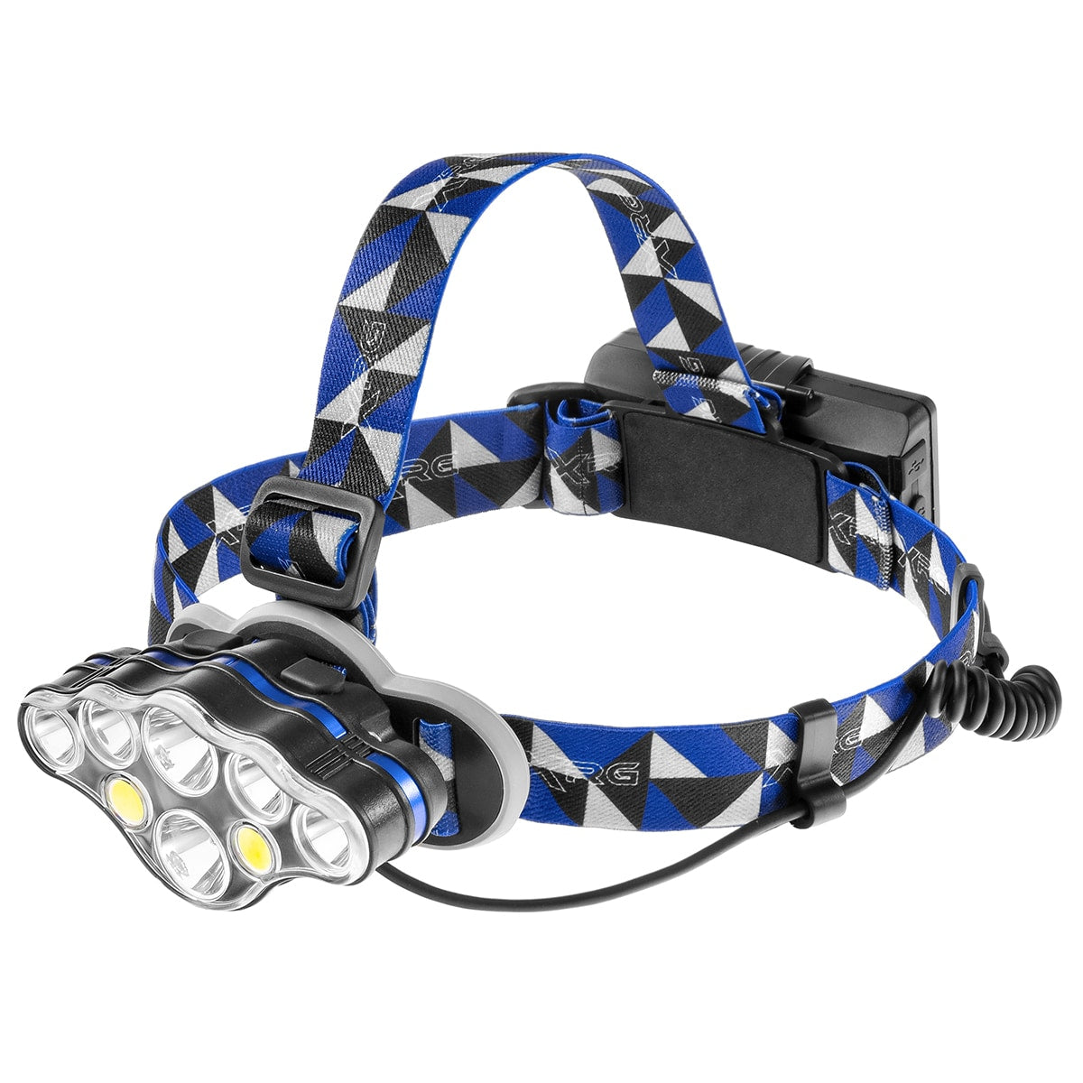Multitool Badger Outdoor Solid + latarka czołowa XRG Multi H-X8 - zestaw