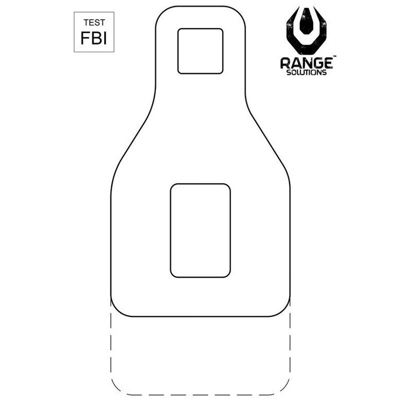 Tarcze strzeleckie Range Solutions Test FBI - 50 szt.