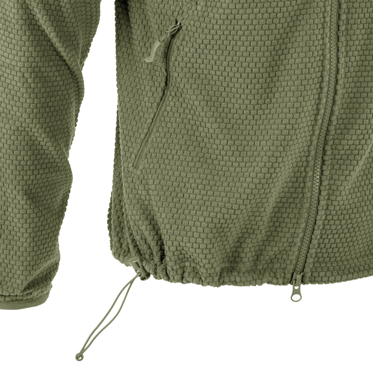 Polar Helikon Alpha Hoodie Grid Fleece - Olive Green