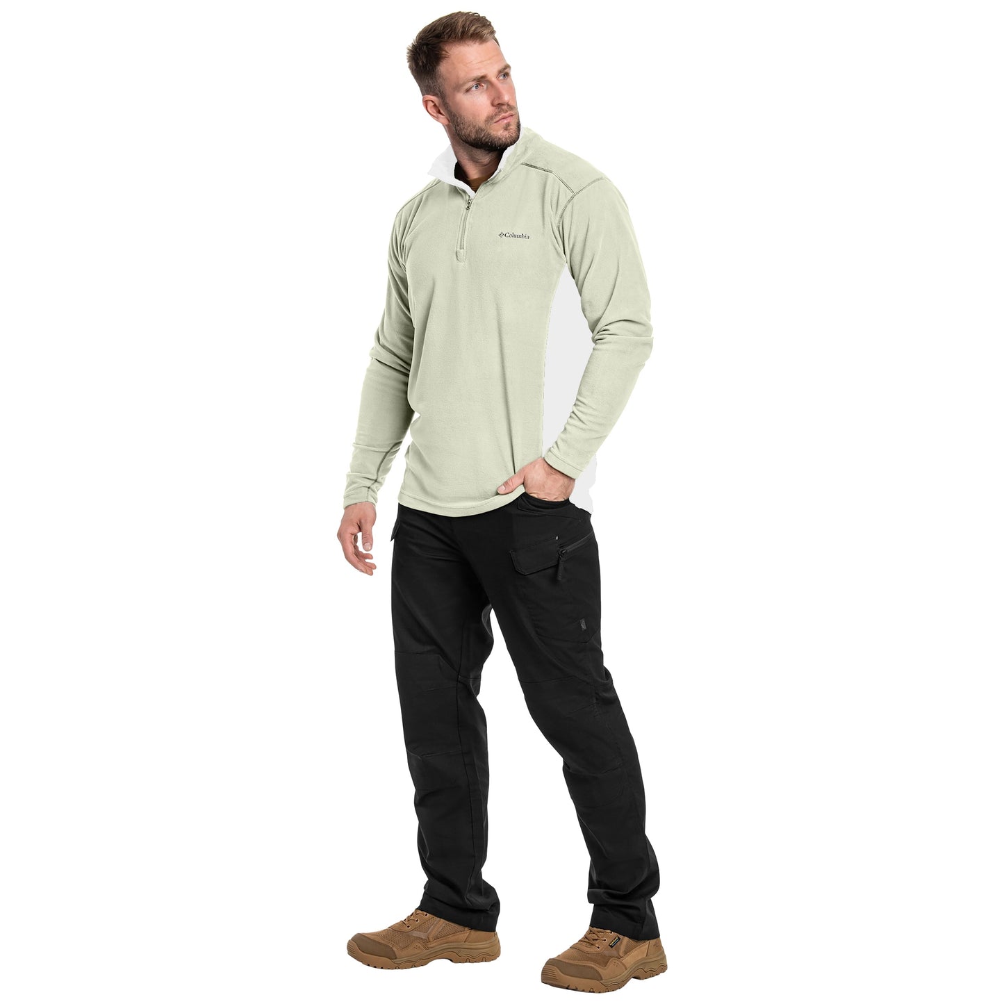 Polar Columbia Klamath Range II Half Zip - Safari/Dark Stone