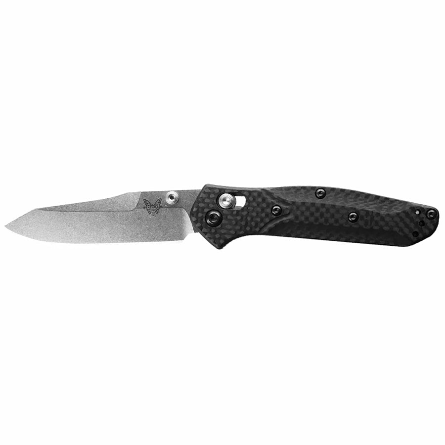 Nóż składany Benchmade Mini Osborne CPM-S90V - Black Carbon Fiber