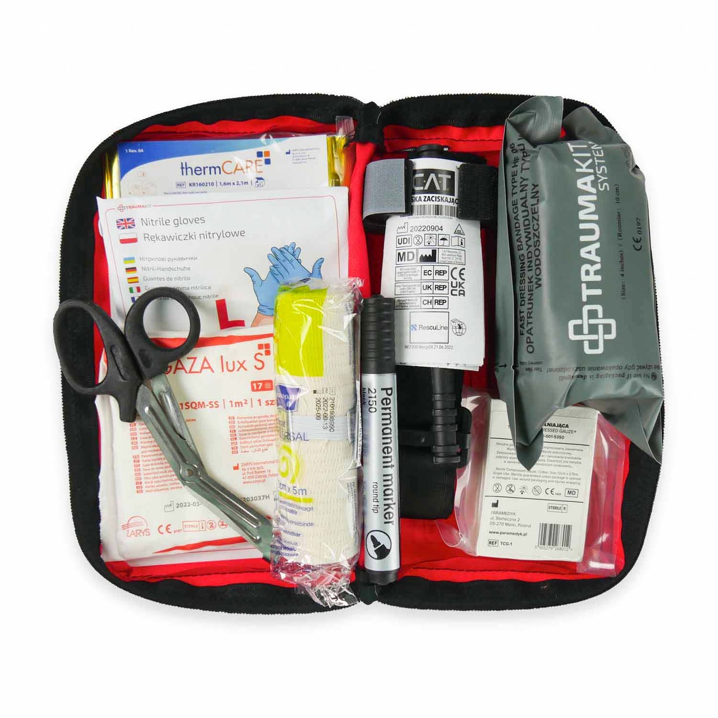 Apteczka modułowa AedMax Trauma Kit K - Krwotoki - czarna staza