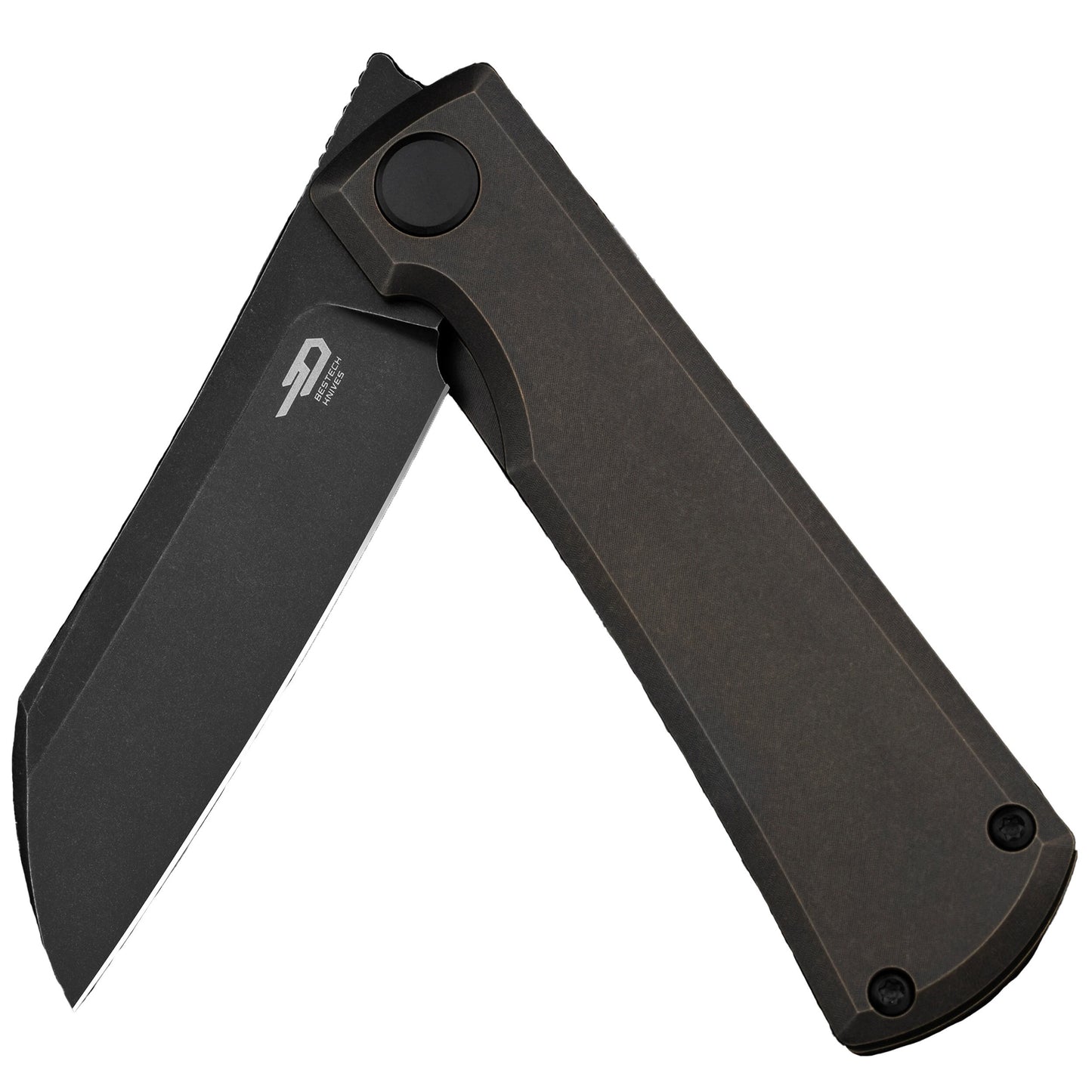 Nóż składany Bestech Knives Bruv - Black Stonewash/Bronze Black Titanium