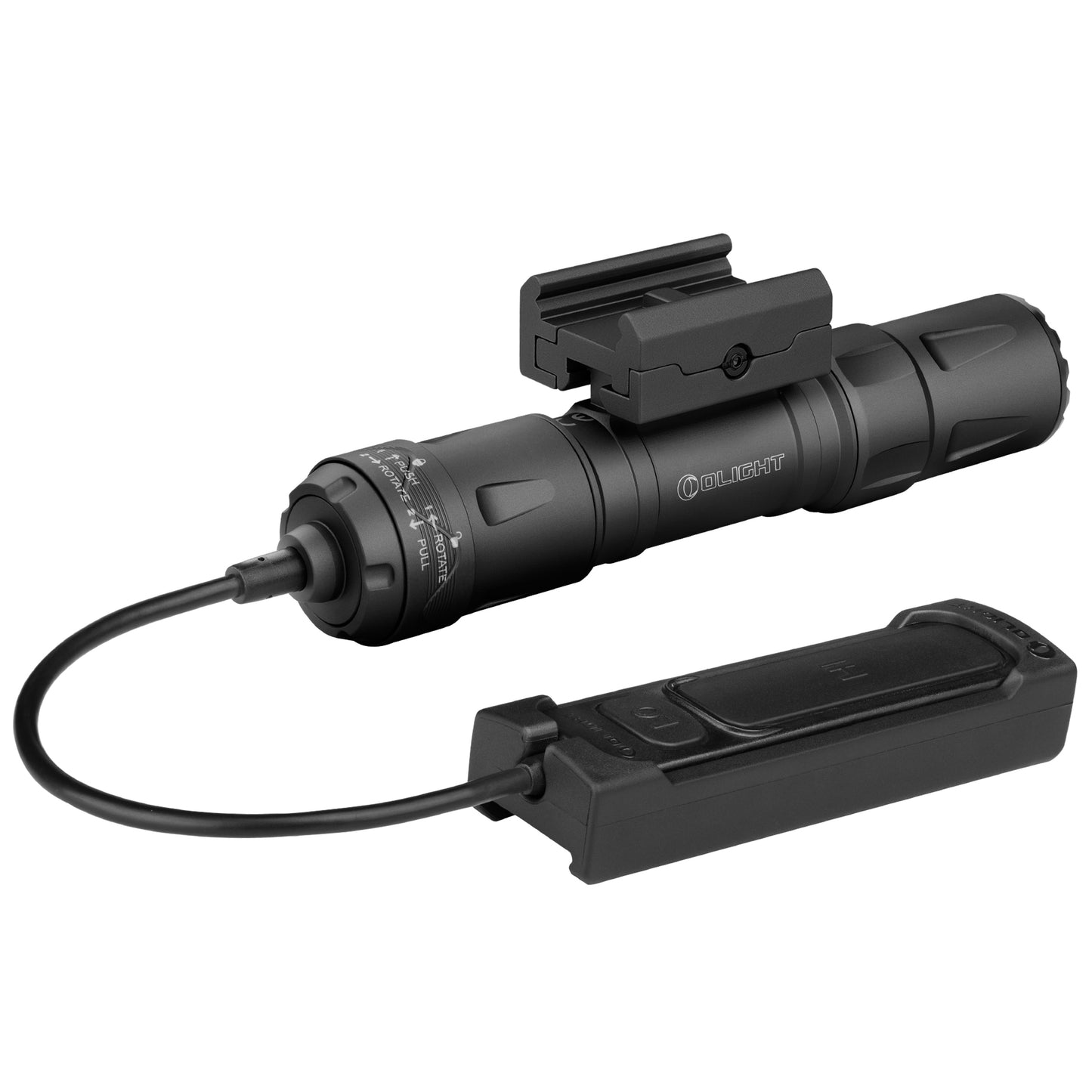 Latarka na broń Olight Odin S Matte Black z montażem Picatinny - 1500 lumenów