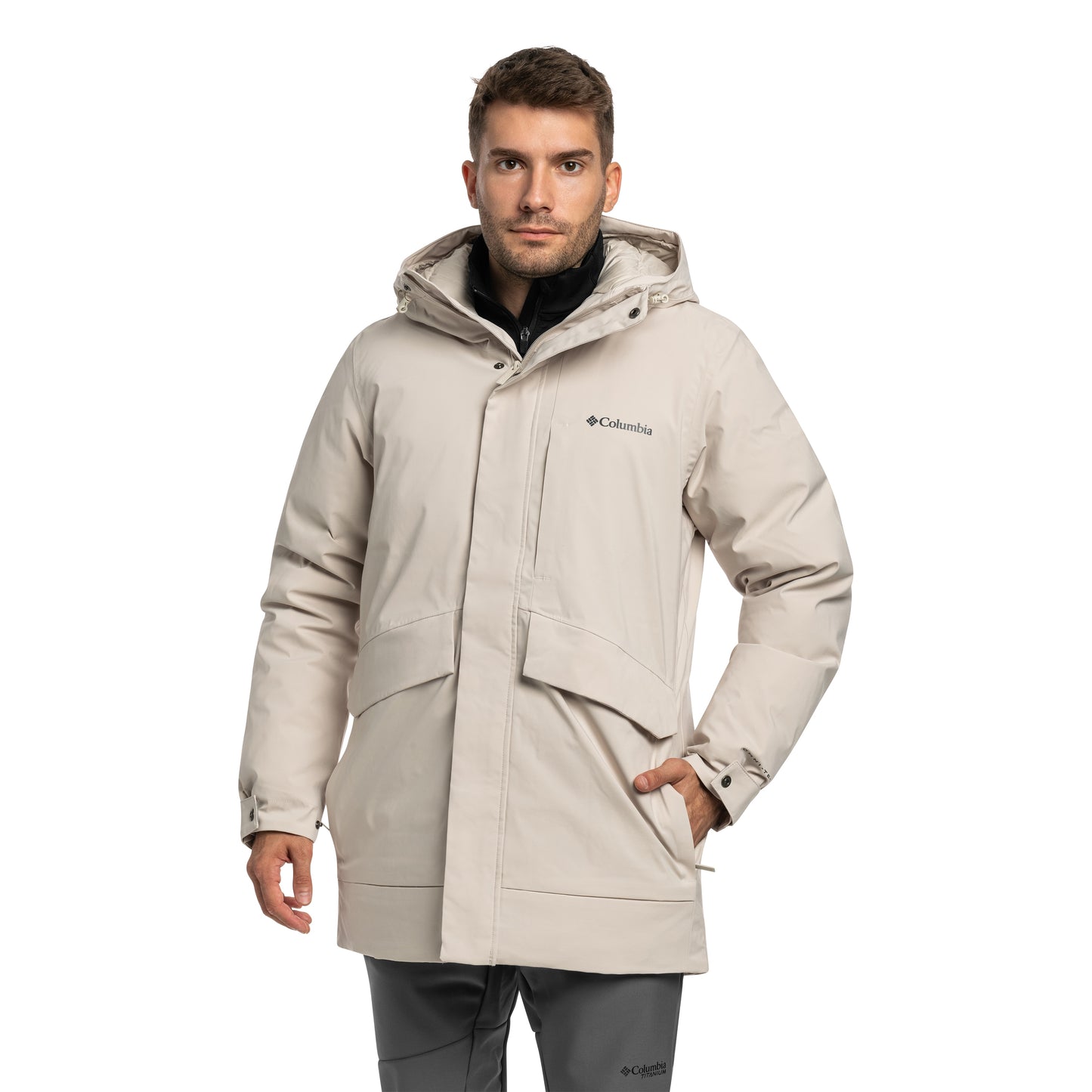 Kurtka Columbia Street Heights Waterproof Down Parka - Dark Stone