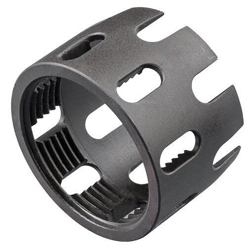 Płytka tylna i nakrętka prowadnicy kolby Strike Industries Enhanced Castle Nut & Extended End Plate do karabinków AR - Black