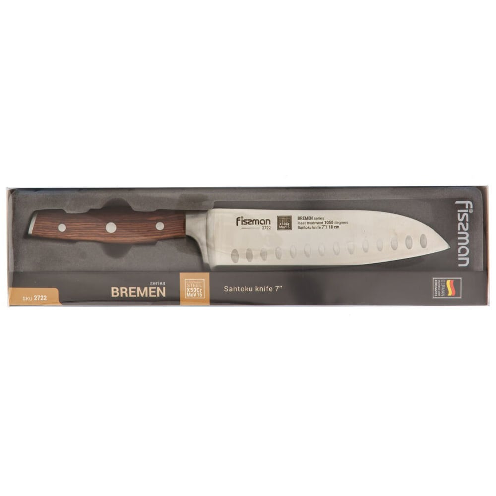 Nóż kuchenny Fissman Santoku Kulle Bremen 18 cm