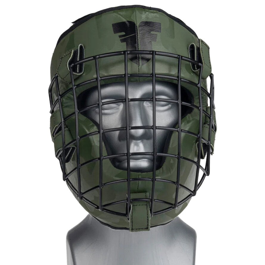 Kask bokserski Fighter Shock Head Guard - Khaki/Camo