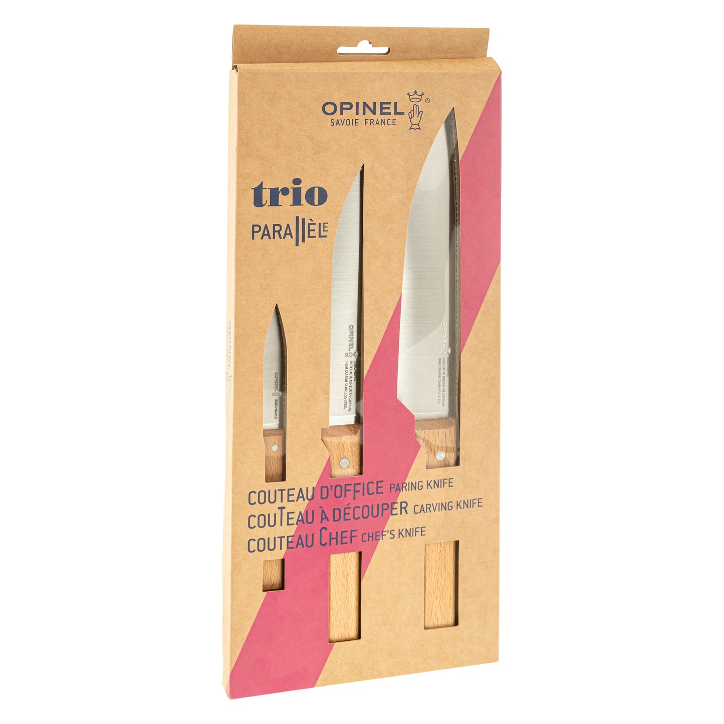 Zestaw noży kuchennych Opinel Parallele Trio