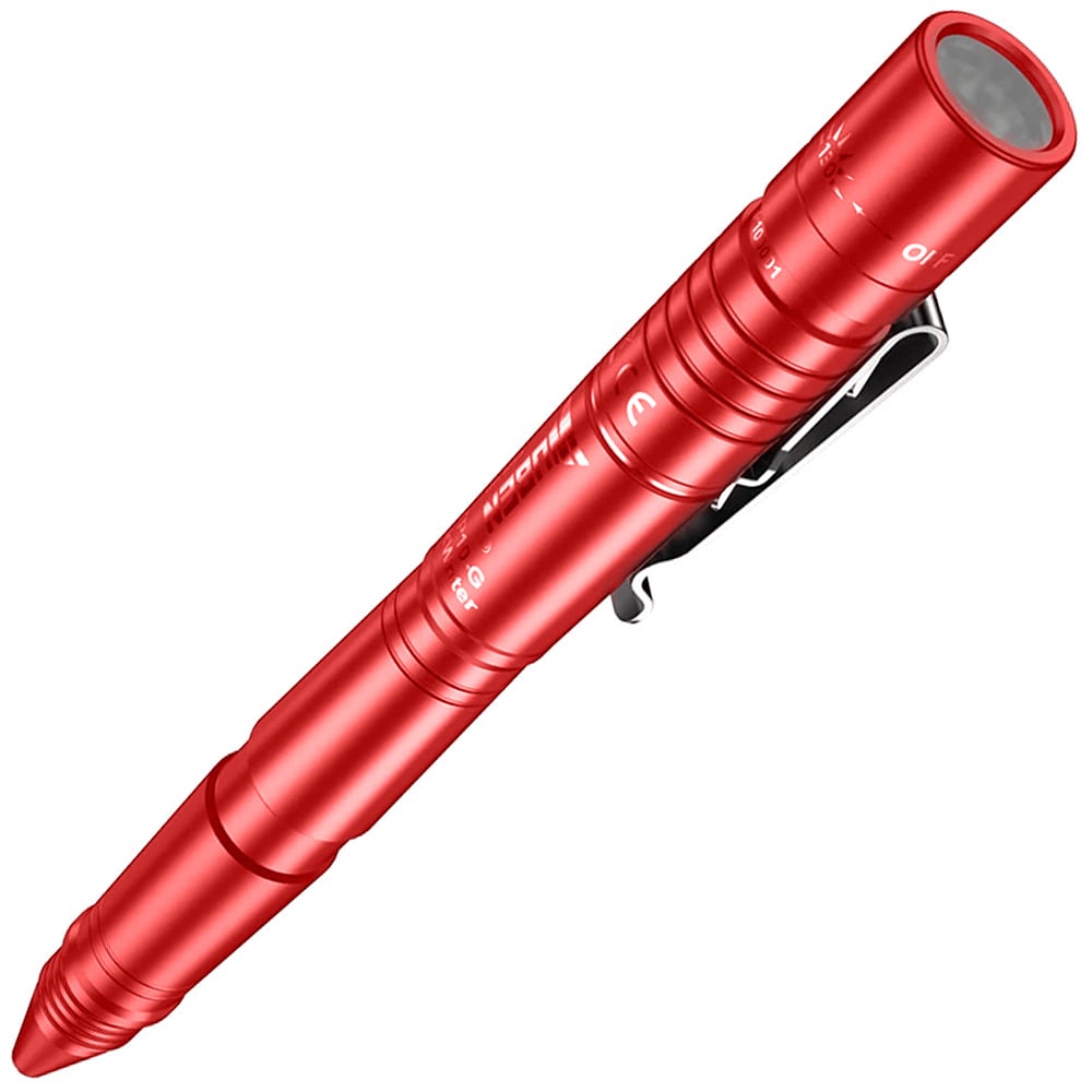 Latarka długopis taktyczny Wuben TP10-G Red - 130 lumenów