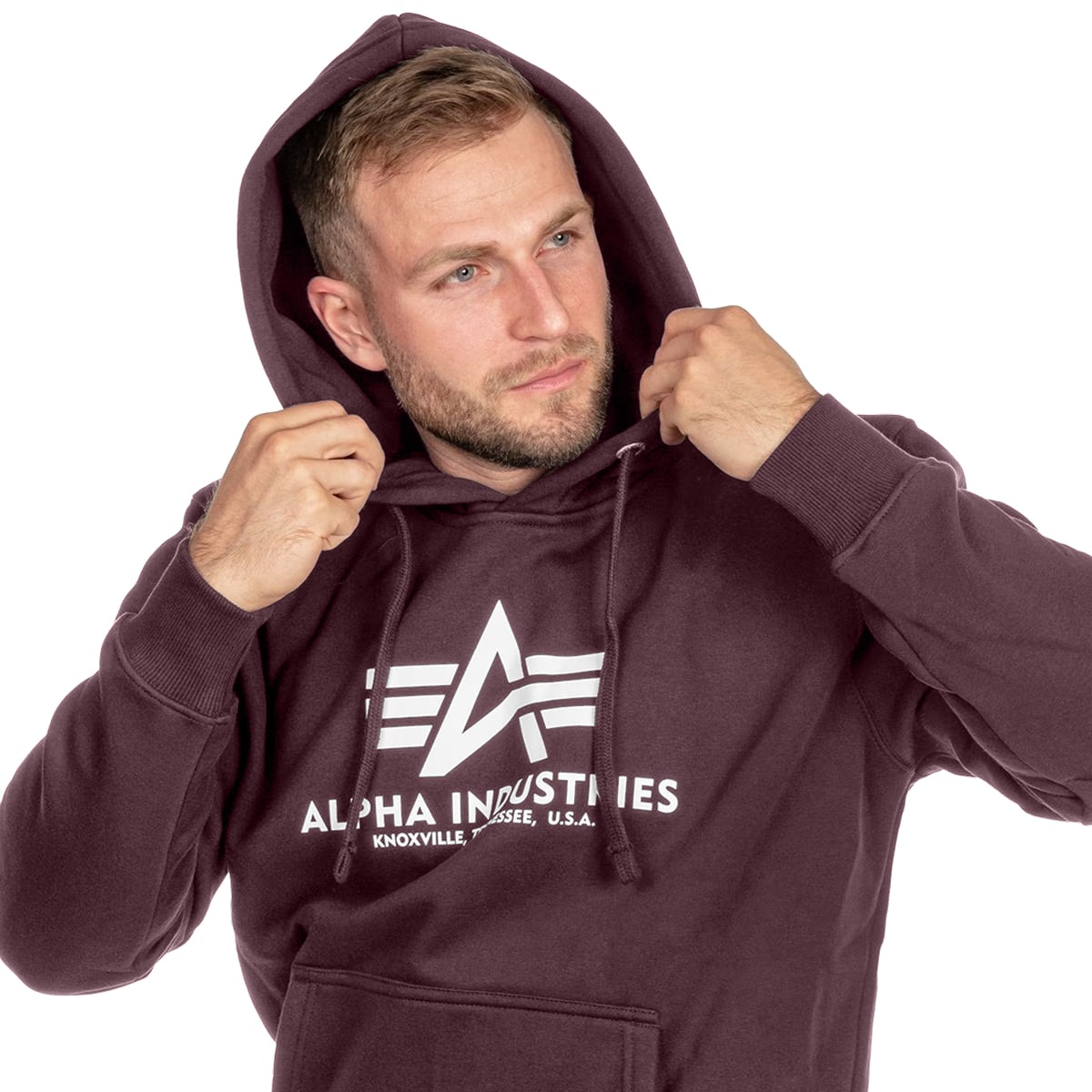 Bluza Alpha Industries Basic Hoody - Deep Maroon