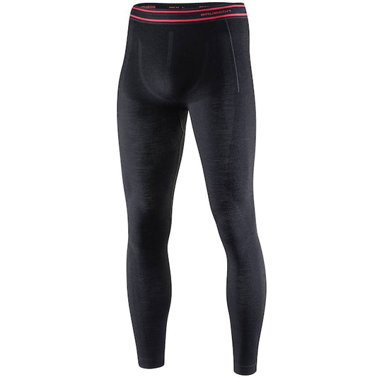 Legginsy termoaktywne męskie Brubeck Merino Active Wool - Czarne