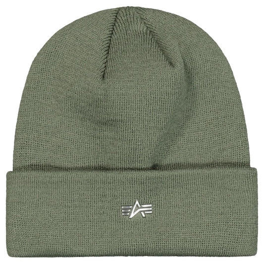 Czapka Alpha Industries Metal Logo Beanie - Sage Green