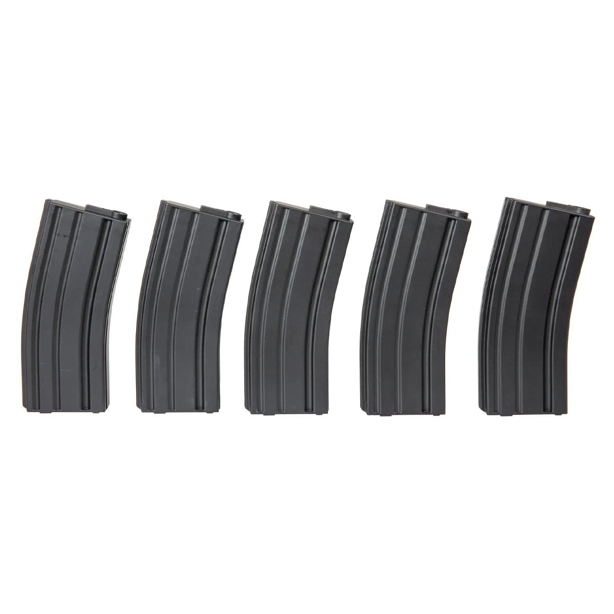Zestaw 5 magazynków ASG Specna Arms Mid-Cap do replik M4/M16 - Black