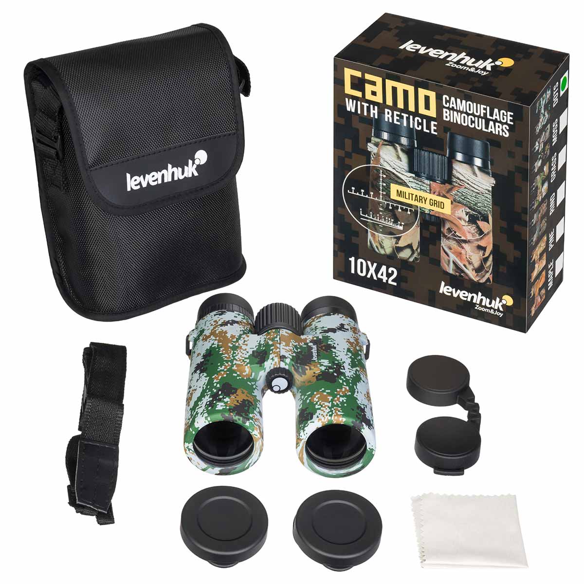 Lornetka Levenhuk Camo 10x42 z celownikiem - Dots