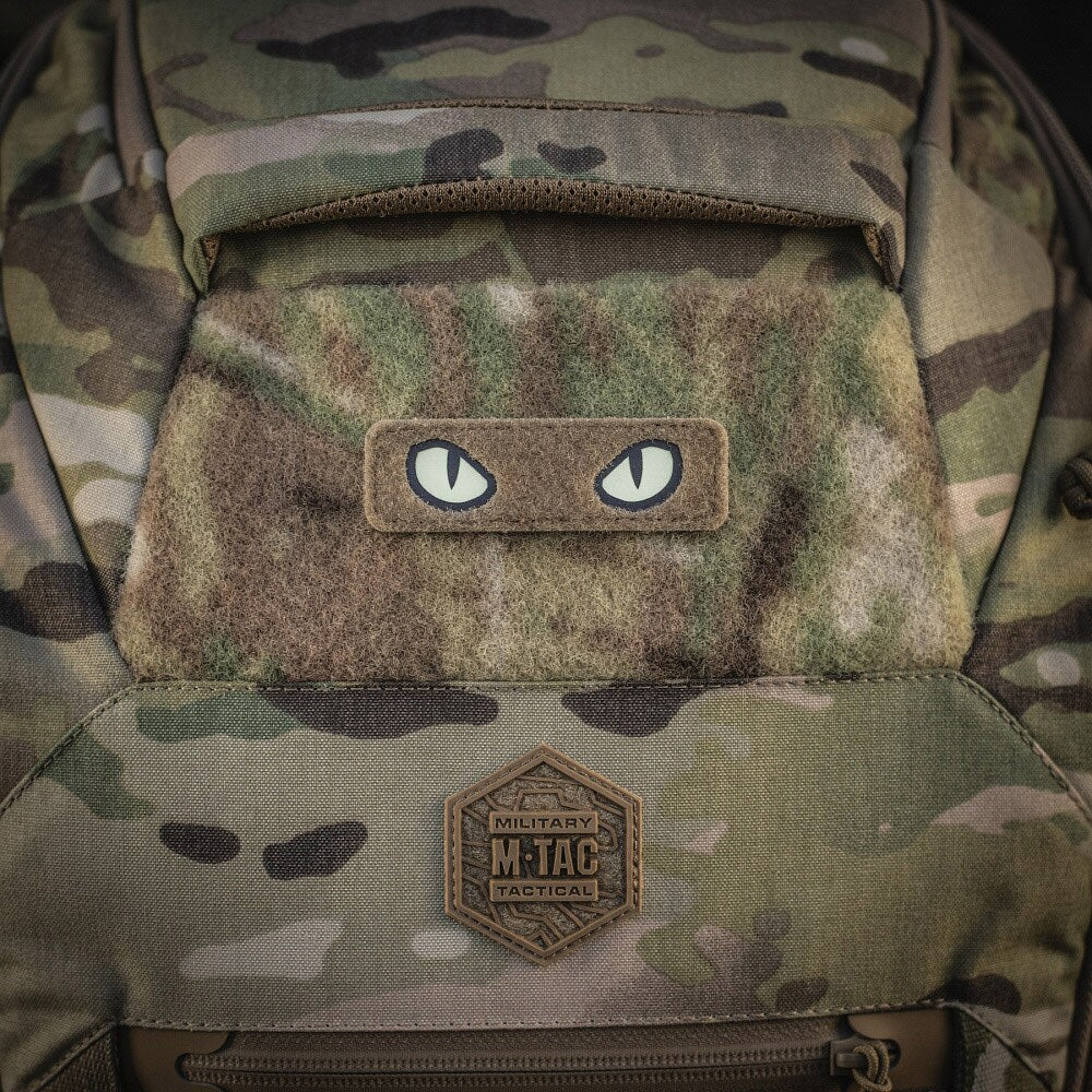 Naszywka M-Tac Cat Eyes Type 2 Laser Cut fluorescencyjna - Coyote