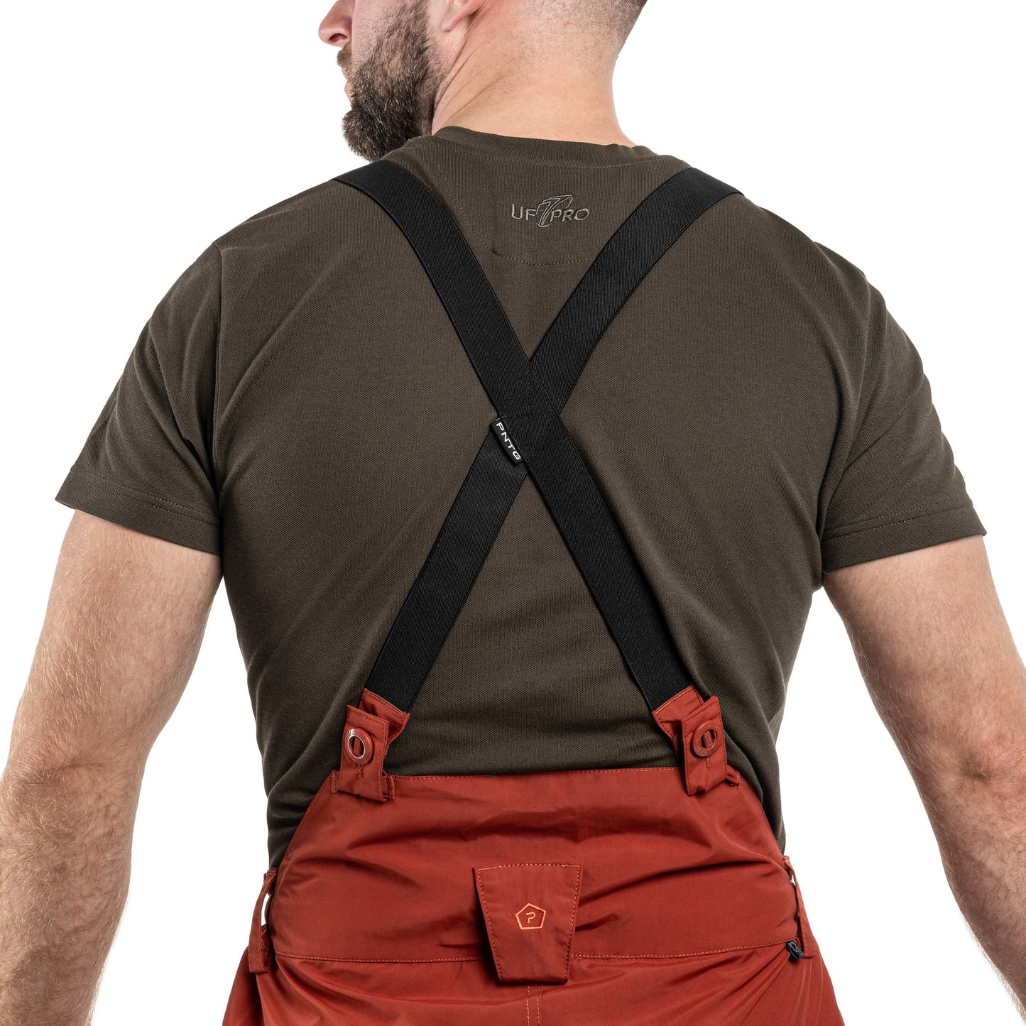 Spodnie Pentagon Hurricane z szelkami - Maroon Red