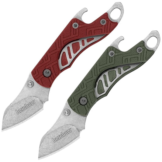 Zestaw noży składanych Kershaw Cinder - Red/Olive