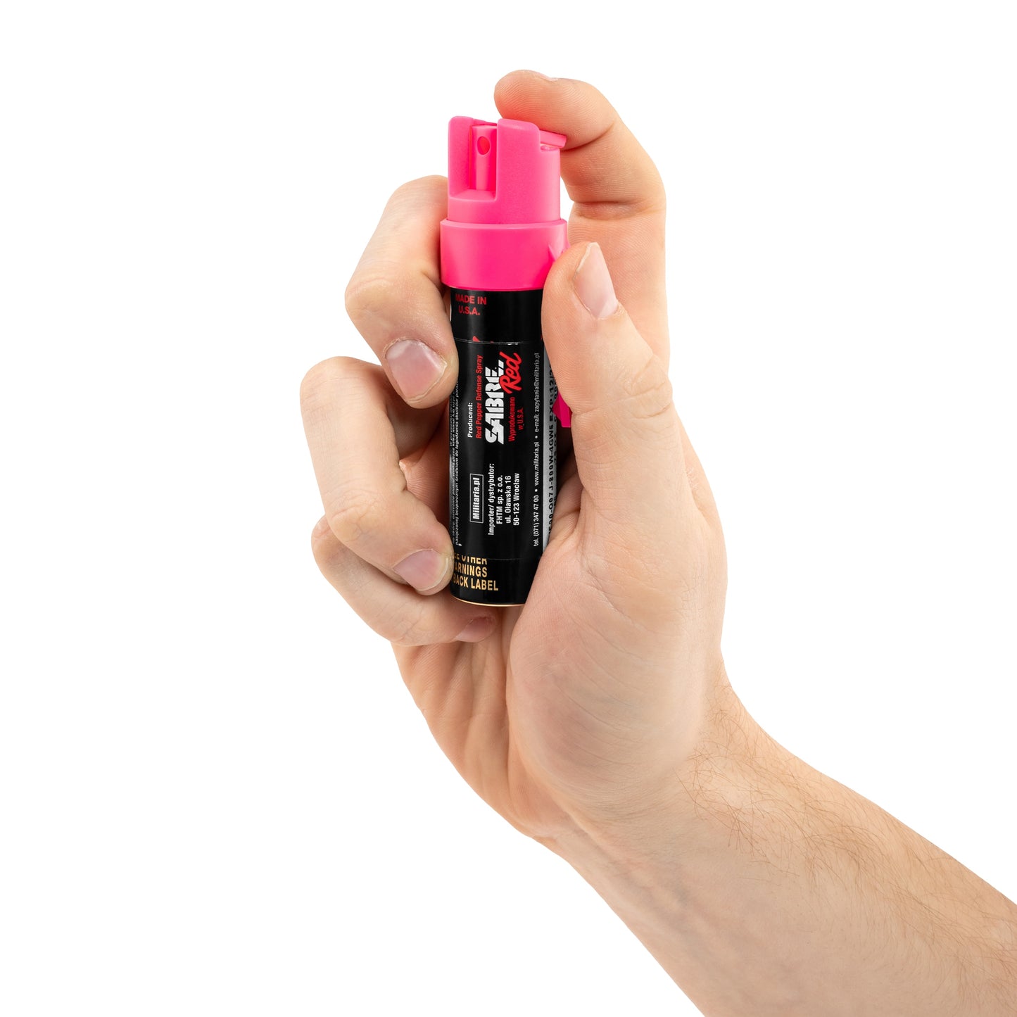 Gaz pieprzowy Sabre Red Stream Pink 22 ml - strumień