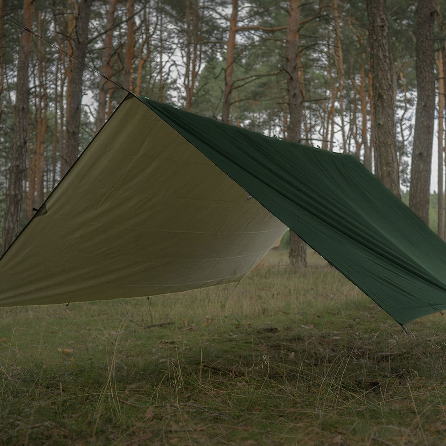 Płachta biwakowa TigerWood Termo Tarp 3 x 3 - Green