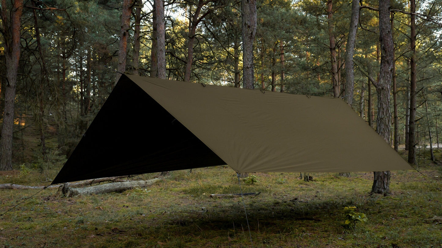 Płachta biwakowa TigerWood Tarp T2 3 x 3 m - Khaki