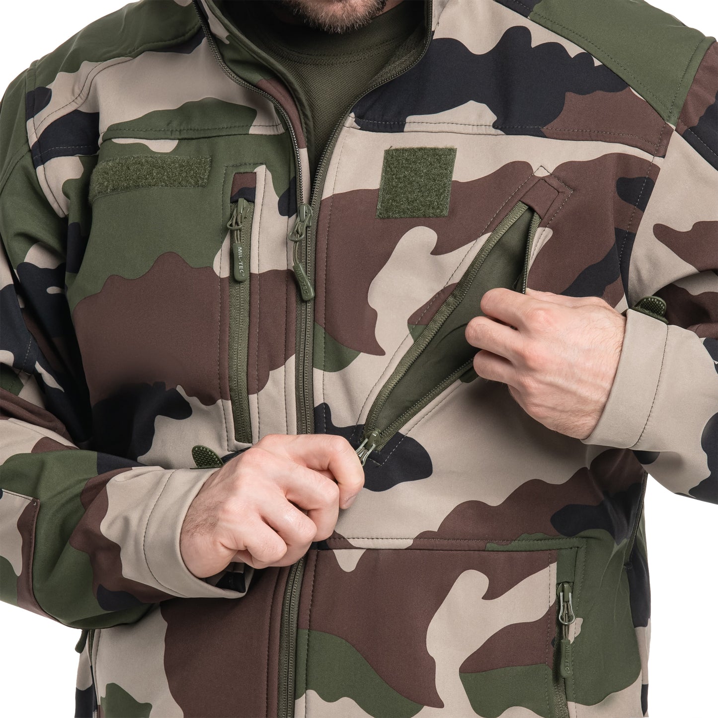 Kurtka Mil-Tec SCU 14 Softshell - CCE Camo