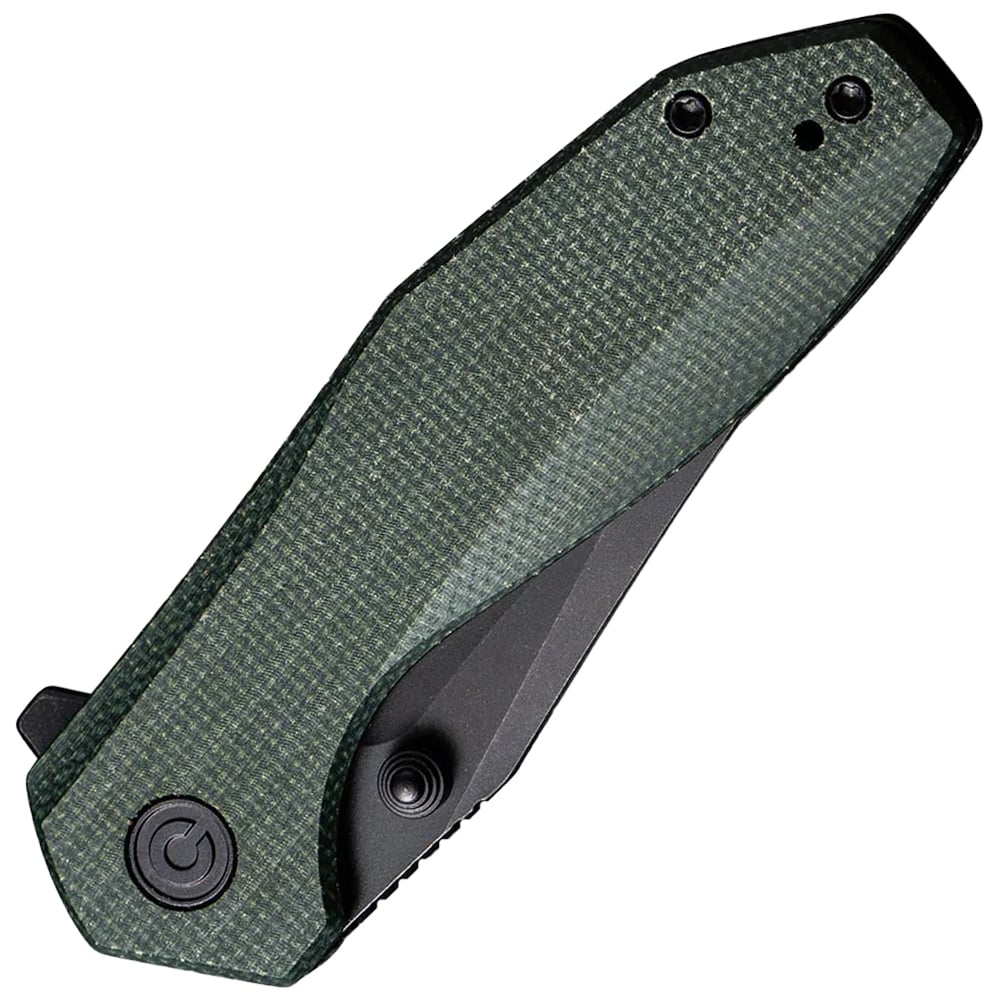 Nóż składany Civivi Odd 22 - Black Stonewashed/Dark Green Micarta