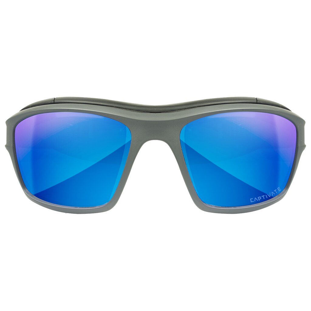 Okulary taktyczne Wiley X Ozone - Captivate Polarized Blue Mirror/Matte Grey