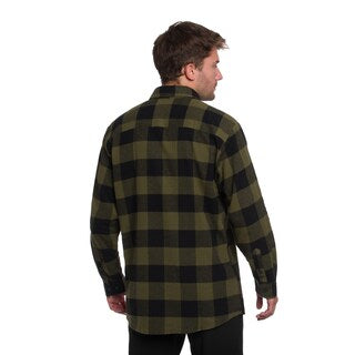 Koszula Mil-Tec Flannel Shirt Light Longsleeve - Black/Olive