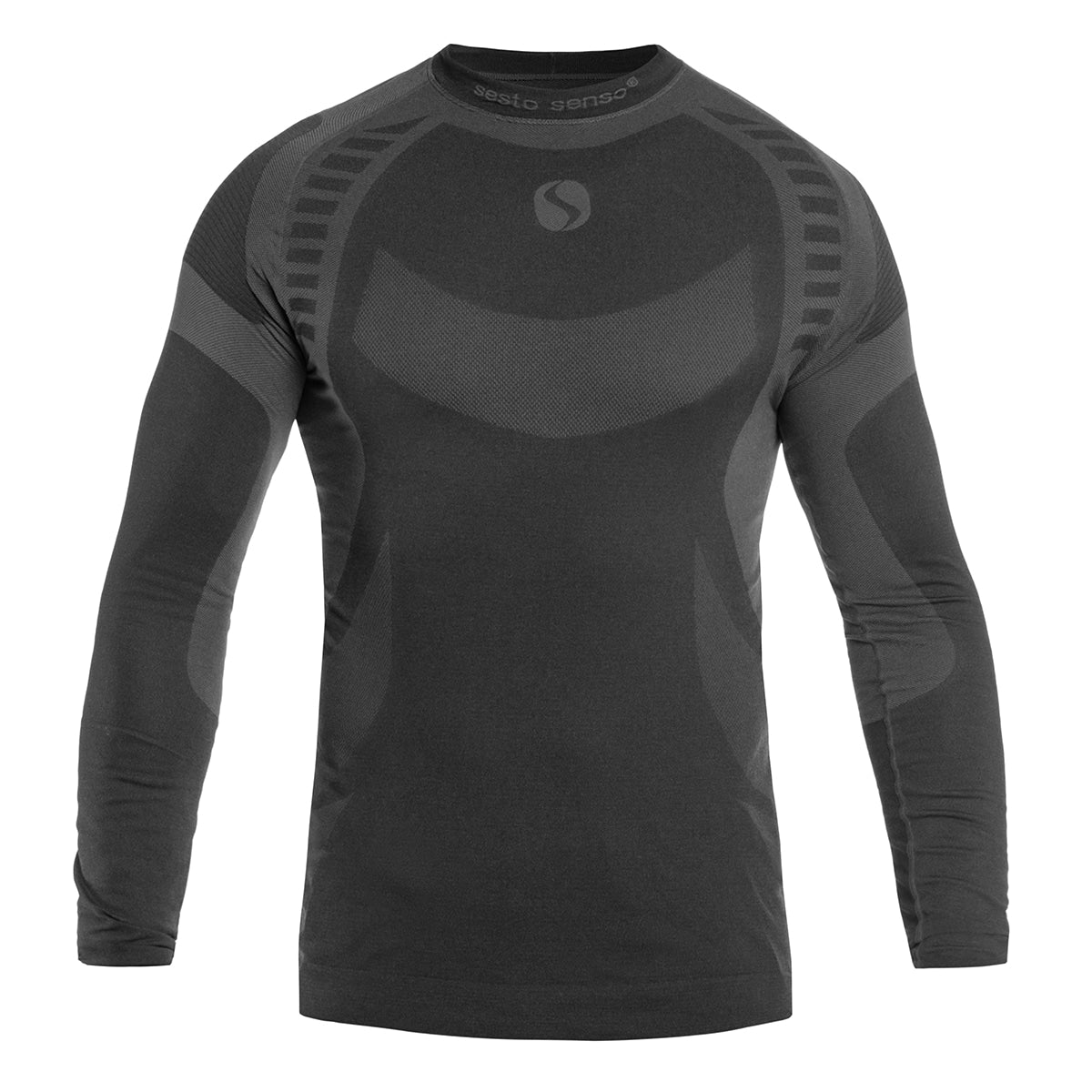 Koszulka termoaktywna z długim rękawem Sesto Senso Thermo Active - Graphit/Black
