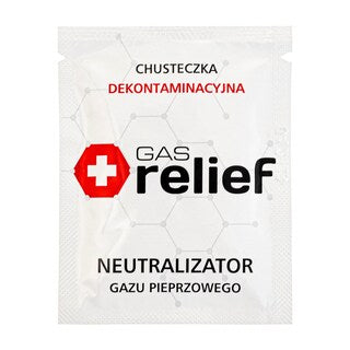 Gaz pieprzowy Military Gas 75 ml stożek + chusteczka neutralizująca Gas Relief - zestaw