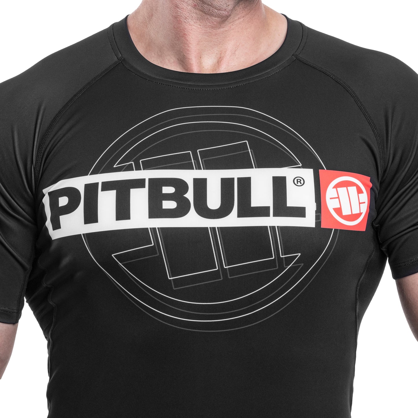 Koszulka termoaktywna Pitbull Rashguard Hilltop Sports II - Black