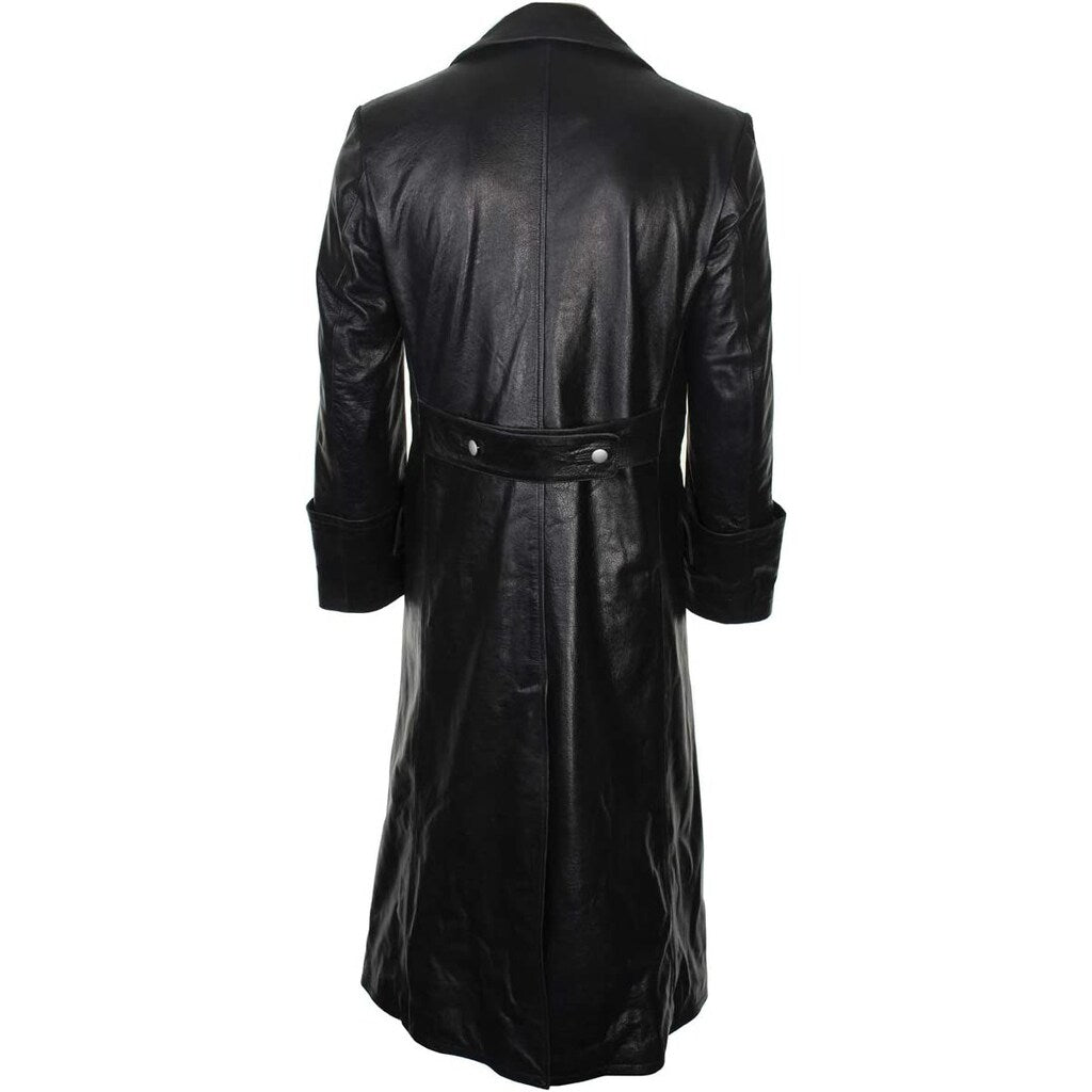 Płaszcz Mil-Tec skórzany oficerski - Black