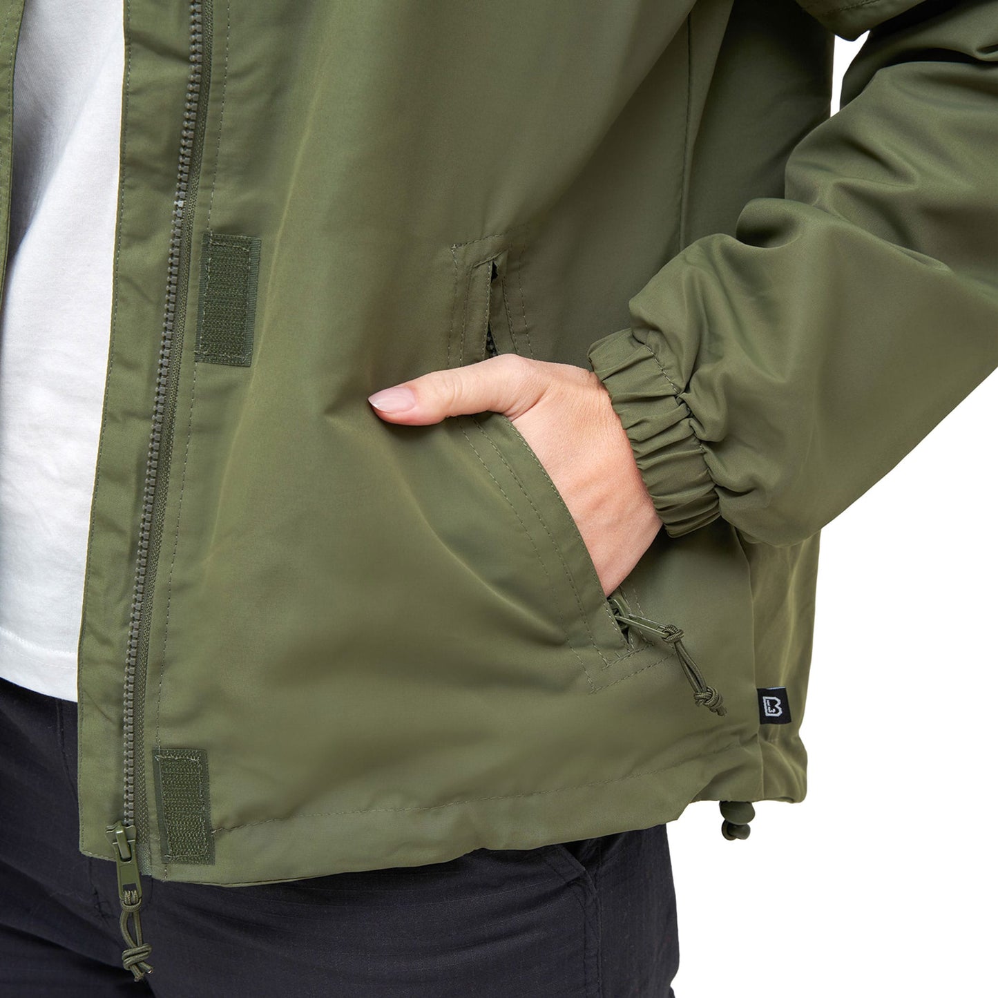 Kurtka damska Brandit Summer Windbreaker Frontzip - Olive