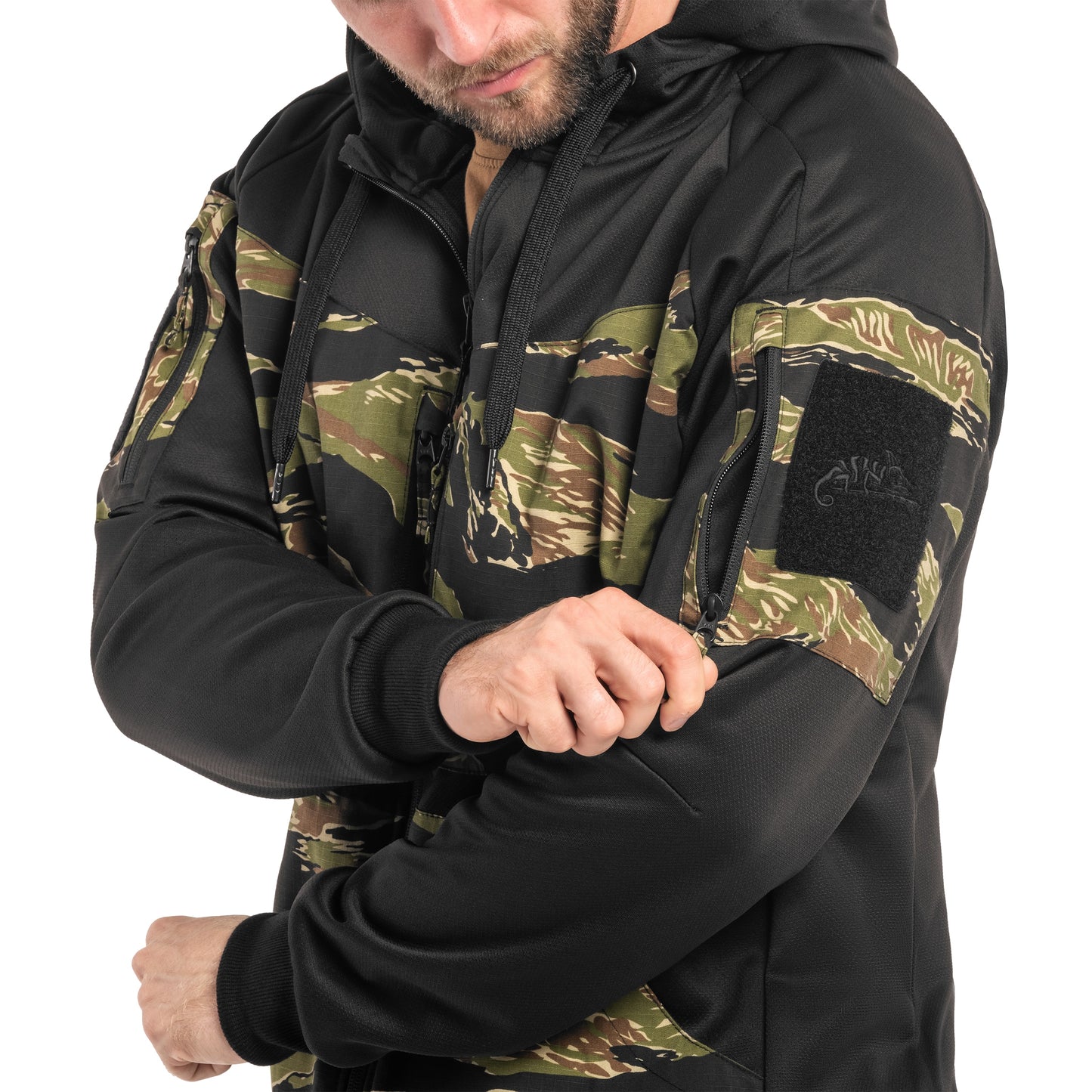 Bluza Helikon Rogue Hoodie - Black/Tiger Stripe