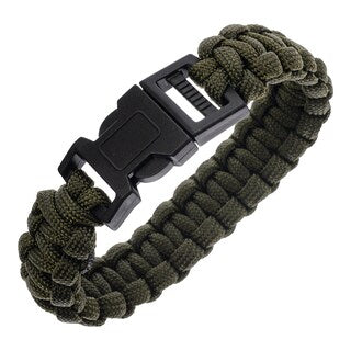 Bransoletka Paracord Badger Outdoor 550 klamra - Olive