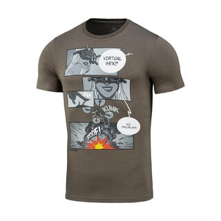 Koszulka T-shirt M-Tac Comics Drone Girl - Dark Olive