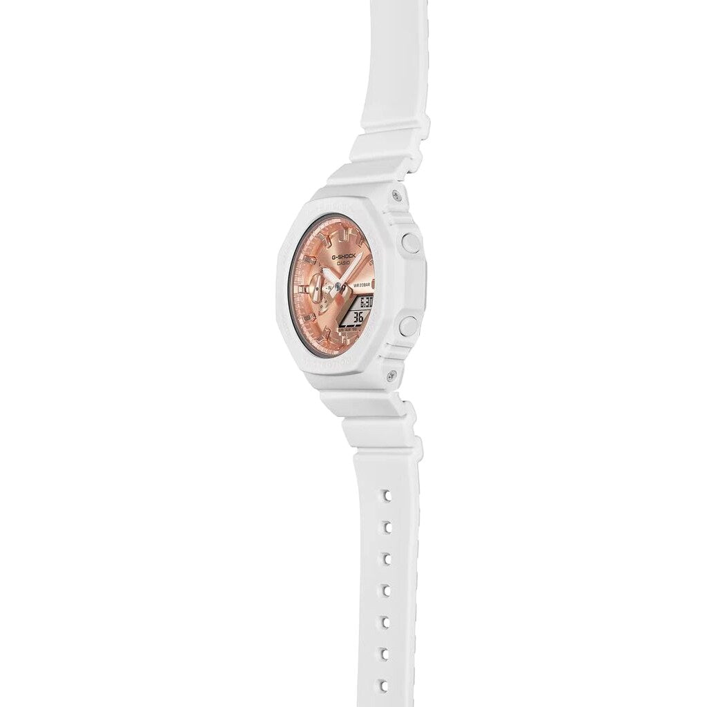 Zegarek damski Casio G-Shock GMA-S2100MD -7AER - Golden Rose/White