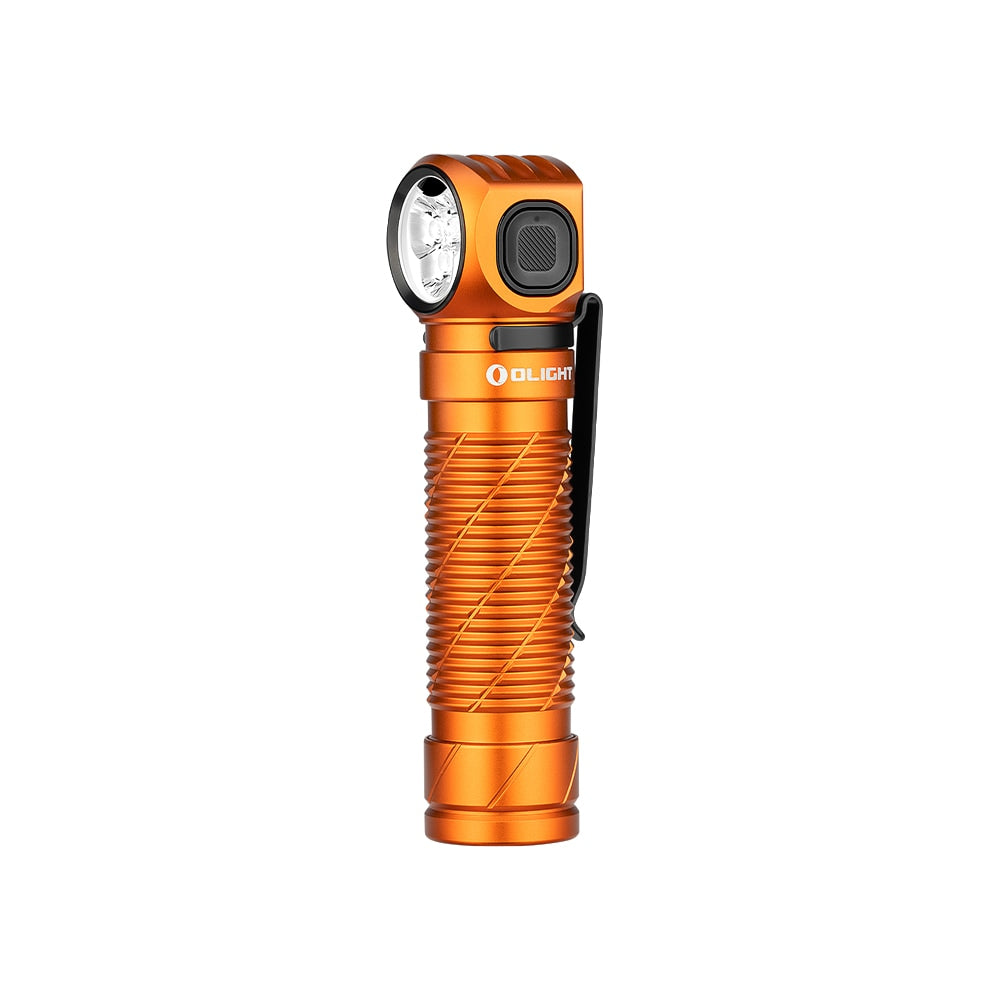 Latarka czołowa i kątowa Olight Perun 3 Orange z opaską - 3000 lumenów