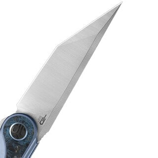 Nóż składany Bestech Knives Blind Fury - Satin/Blue Titanium Silver Carbon Fiber