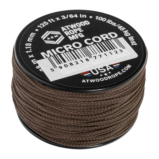 Linka Atwood Rope MFG Micro Cord 38 m - U.S. Brown