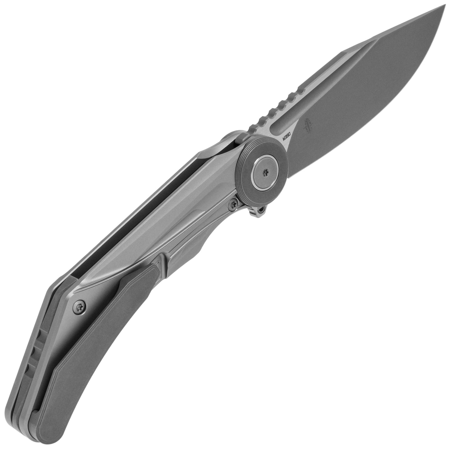 Nóż składany Bestech Knives Seraph M390 - Grey Titanium/Dark Bead Blast Satin