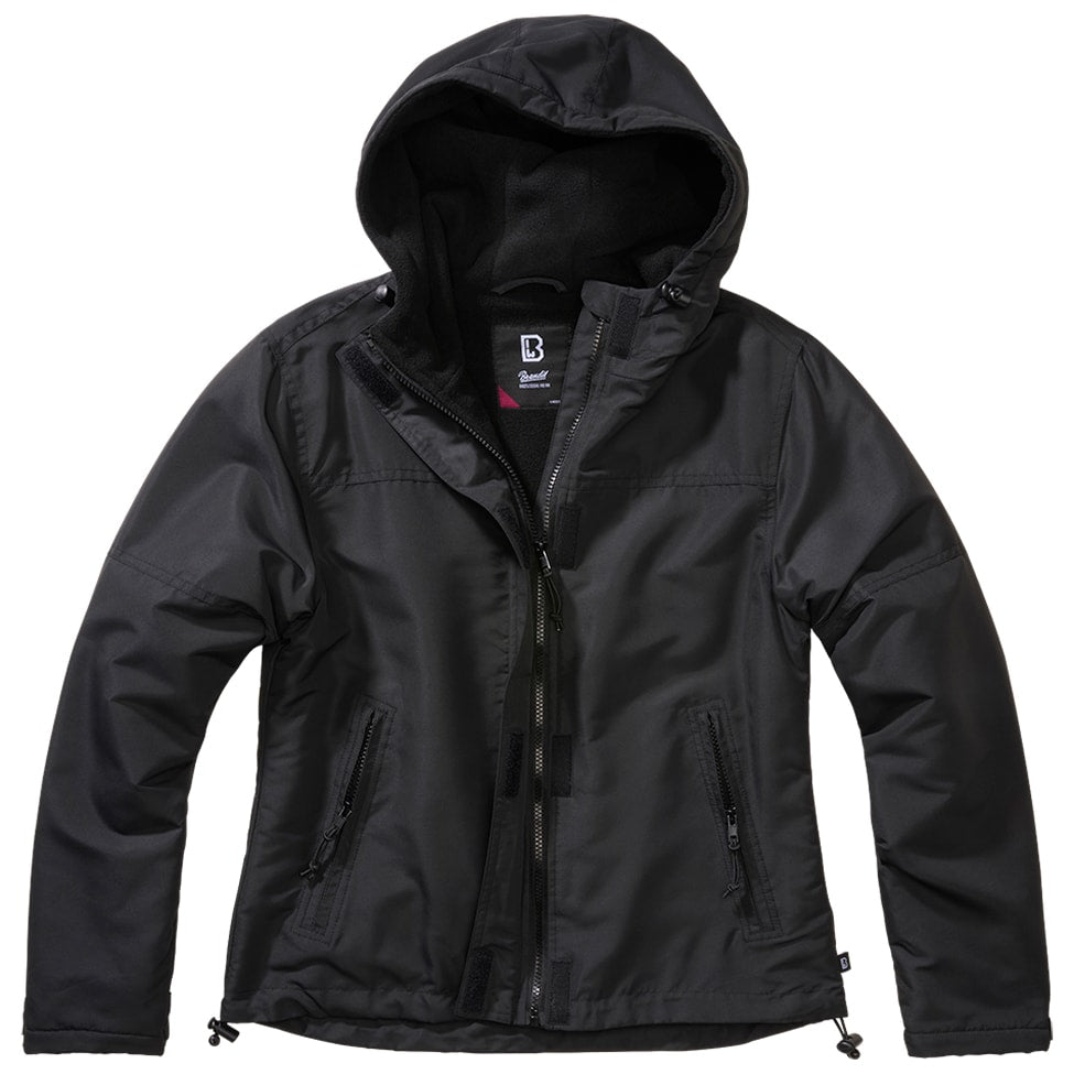 Kurtka damska Brandit Windbreaker Frontzip - Black