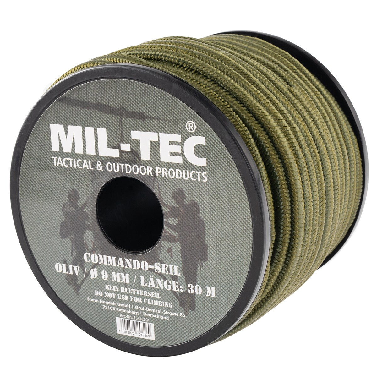 Linka Mil-Tec Commando 30 m x 9 mm - olive