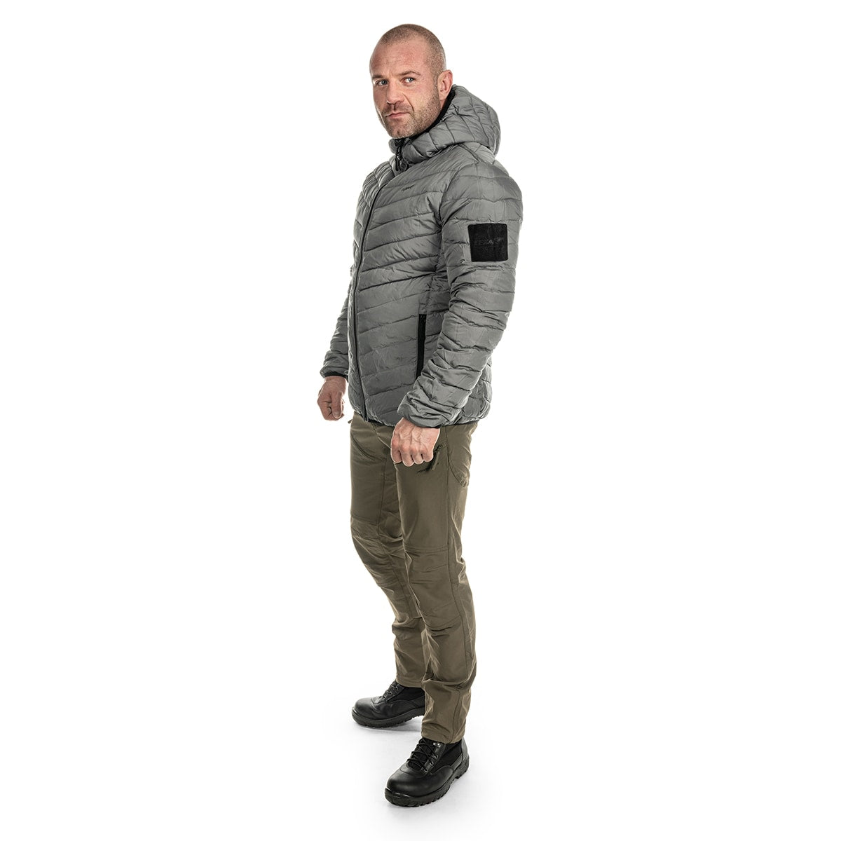 Kurtka puchowa dwustronna Texar Reverse - Black/Grey