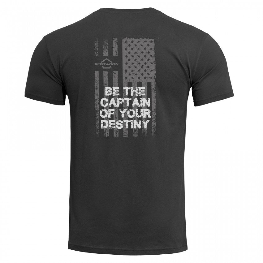 Koszulka T-Shirt Pentagon Ageron "American Flag" - Black