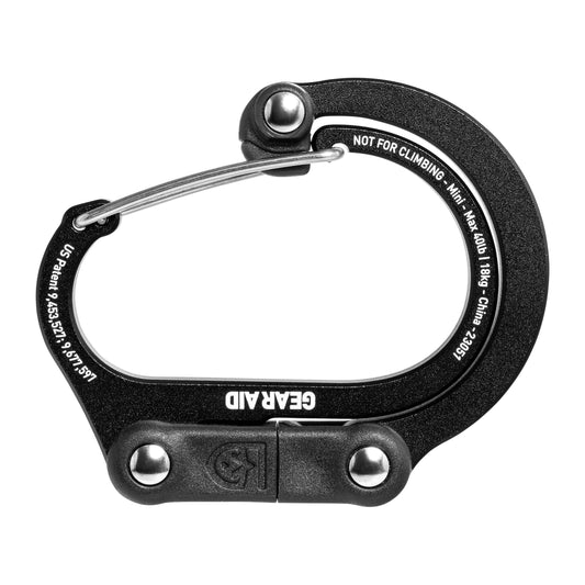 Karabińczyk Gear Aid Heroclip Mini - Stealth Black