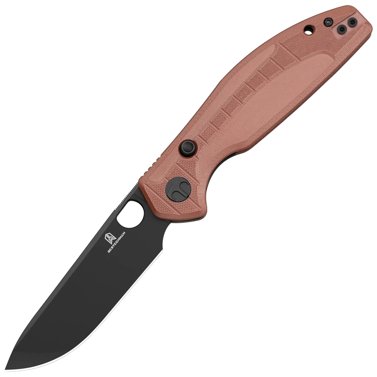 Nóż składany Bestechman Angry Owl - Black/Brown