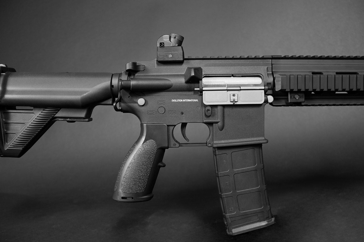 Karabin szturmowy AEG Evolution CQB Carbontech ETS II - Black