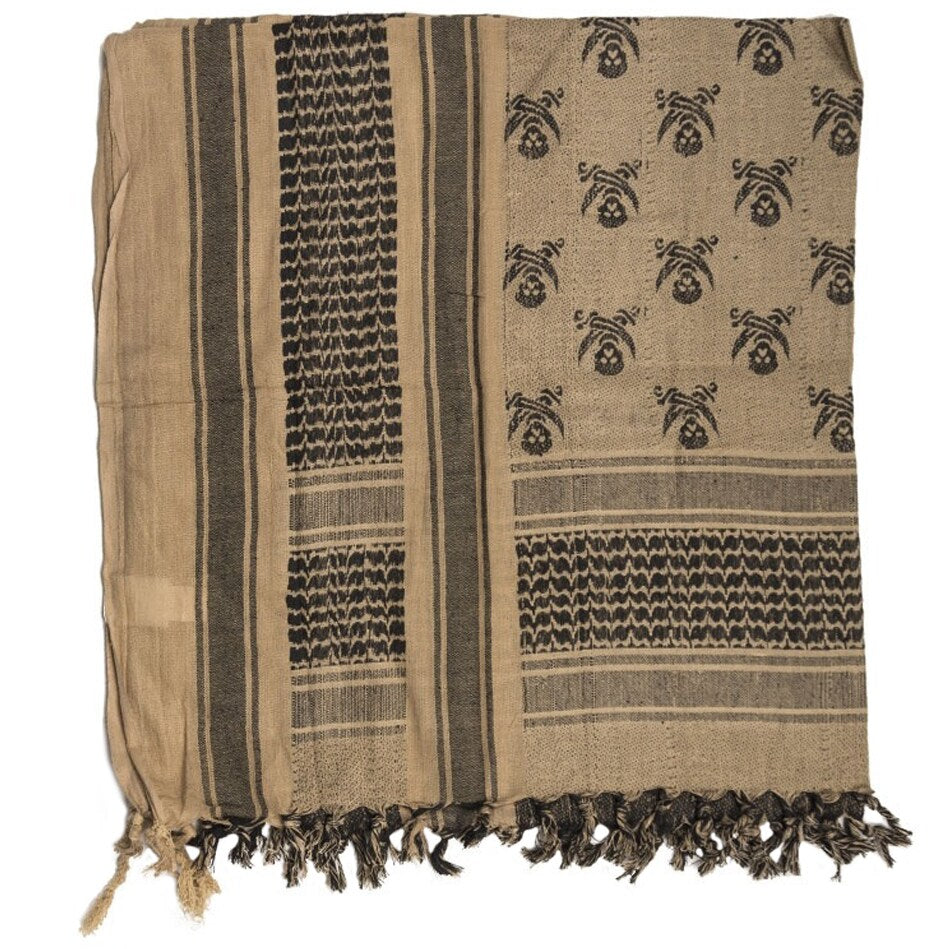 Arafatka chusta ochronna Mil-Tec Skull - Coyote/Black